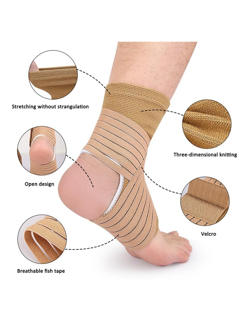 SYOSI Ankle Brace, Ankle Support Brace for Women Men, Adjustable Ankle Compression Sleeve with Stabilizer Wraps, Ankle Bandages Protectors for Sports, Sprained Ankle, Plantar Fasciitis Achilles Tendonitis  - Image 5