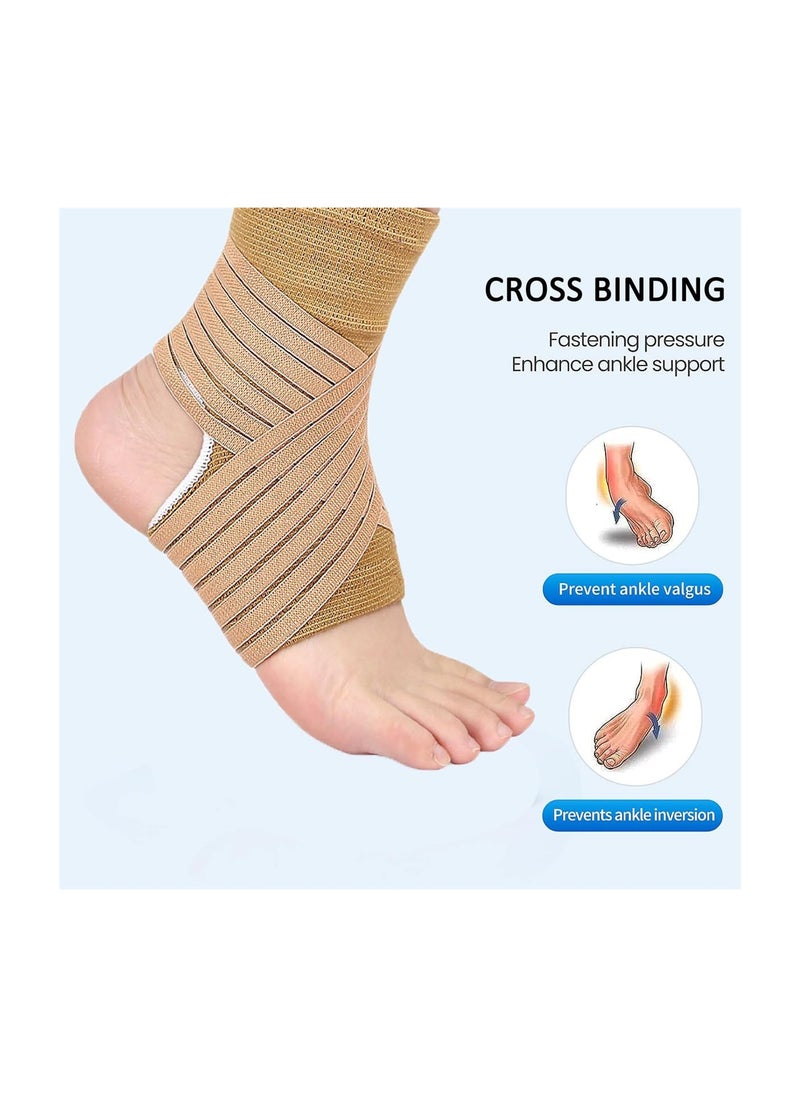 SYOSI Ankle Brace, Ankle Support Brace for Women Men, Adjustable Ankle Compression Sleeve with Stabilizer Wraps, Ankle Bandages Protectors for Sports, Sprained Ankle, Plantar Fasciitis Achilles Tendonitis  - Image 3