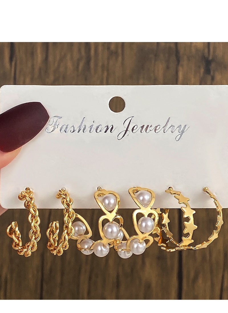 Yayan Gold Earrings Set For Women Girls Hypoallergenic Chunky Chain Twisted Open Earring Packs For Birthday Party Fashion Jewelry Gift - pzsku/ZFB093ED22BD1306D11C0Z/45/_/1711872730/3a07af09-2fa9-41d2-84c0-108f1486b3b2