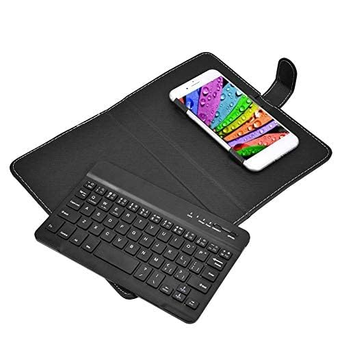Tonysa Wireless Bluetooth Keyboard for Phone With Protective Case - Mini Portable Foldable for Width of 6-9.5cm Cell Phones (Black) - Image 2