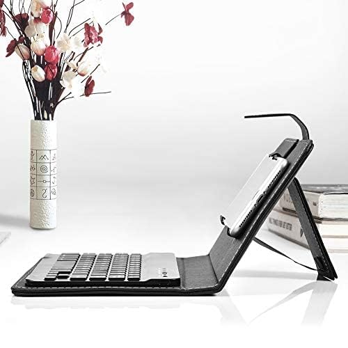 Tonysa Wireless Bluetooth Keyboard for Phone With Protective Case - Mini Portable Foldable for Width of 6-9.5cm Cell Phones (Black) - Image 4