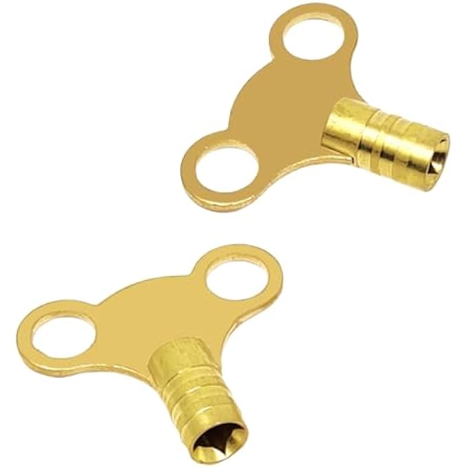 Nartel RADIATOR PLUMBING BLEED BLEEDING KEY KEYS SOLID BRASS VENT VENTING AIR VALVE (PACK OF 2) - Image 2