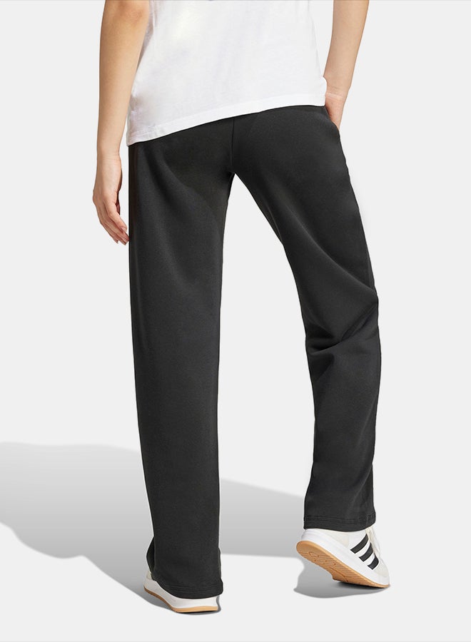 Adidas Essentials Small Logo Feel Cozy Open-Hem Joggers - Image 2