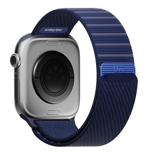 DailyObjects Electric Blue Track Nylon Watch Strap Compatible with Apple Watch Series11/10 46mm|Ultra 3/2 and Ultra-49mm |9/8/7 (45mm) | Series SE3/SE2/SE/6/5/4 (44mm) -Watch Not Included - Image 3
