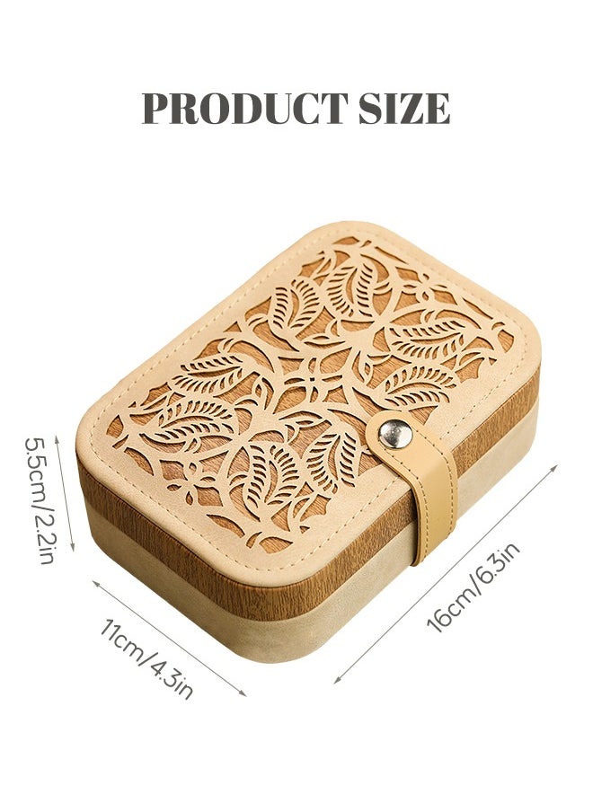 Elegant Brown and Beige Jewelry Storage Box Portable Lightweight Double Layer with Exquisite Hollow Carvings Multiple Compartments and Travel Friendly Design Women Desktop Rectangle Jewellery Box - pzsku/ZFB095D9209C30E95BFE8Z/45/_/1697001412/e3c54728-cd28-4cf2-b25c-3aeaf3b27c1f