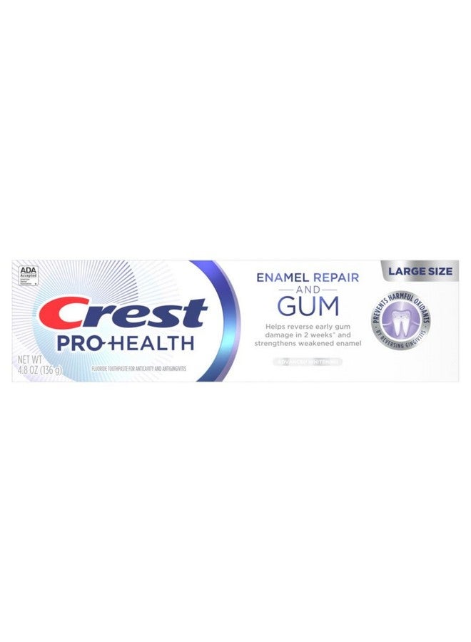 Crest Pro-Health Enamel Repair and Gum Toothpaste 4.8 oz Anticavity, Antibacterial Flouride Toothpaste, Clinically Proven, Gum and Enamel Protection, Advanced Whitening - Image 3