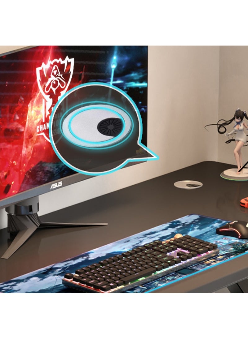 AGD Home Gaming Computer Desk, Study Writing Table, Modern Simple Laptop Table for Students, Teens and Adults, Easy to Assemble (Black)  - Image 5