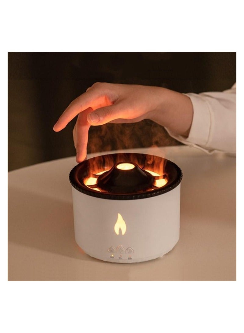 Aroma جهاز توزيع الروائح والبخار متعدد الأوضاع على شكل بركان مع مرطب هواء وزيوت عطرية مع 2 وضع بخار وإعدادات ألوان للمنزل ومكان العمل - Image 3