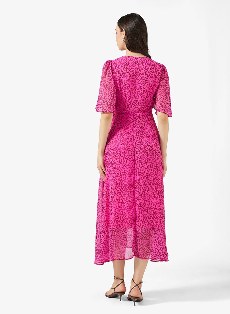 ايلا فستان مطبوع بأكمام واسعة - Image 2