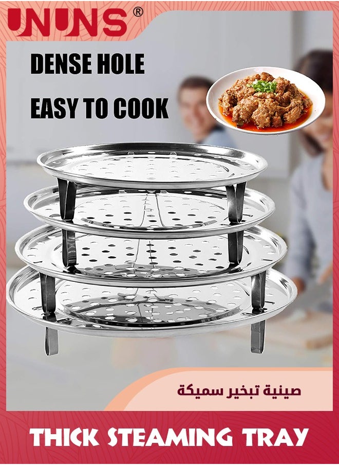 UNUNS 6 PCS Stainless Steamer Rack,Pressure Cooker Canner Rack & Cooling Rack with Detachable Legs,Round Pot Steaming Tray for Baking Cooking Steaming(7 7.5 8.5 9.25 10in with Anti-scald  Clip)  - Image 5