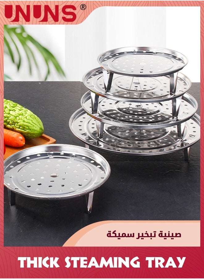 6 PCS Stainless Steamer Rack,Pressure Cooker Canner Rack & Cooling Rack with Detachable Legs,Round Pot Steaming Tray for Baking Cooking Steaming(7 7.5 8.5 9.25 10in with Anti-scald  Clip)