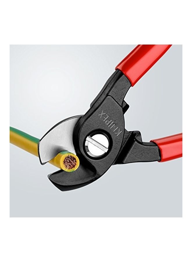 NIBEMINENT Cable Shears Plastic Coated Red/Black 165mm - Image 3