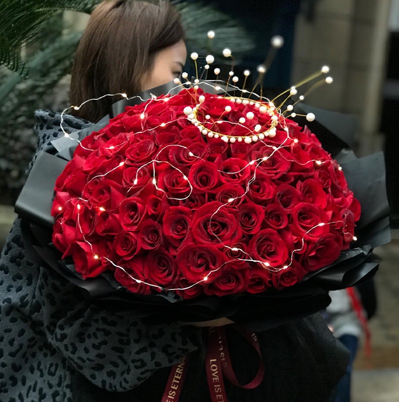 Flower Bouquet Crown Silver Gold Pearl Crown Cake Decoration Queen Crown Baking Floral Accessories - Image 4