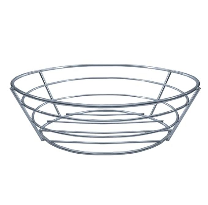 CUISINOX Stainless Steel Wire Bread and Fruit Basket, Oval - 8.5" x 6"