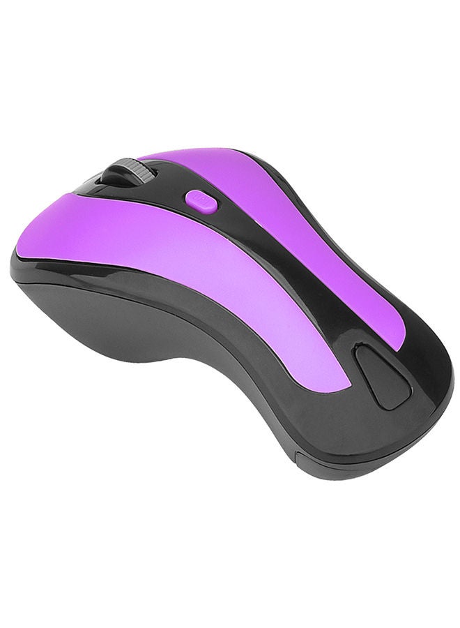 NIBEMINENT 2.4G Wireless Mouse 6D Gyroscope Air Black/Purple  - Image 2