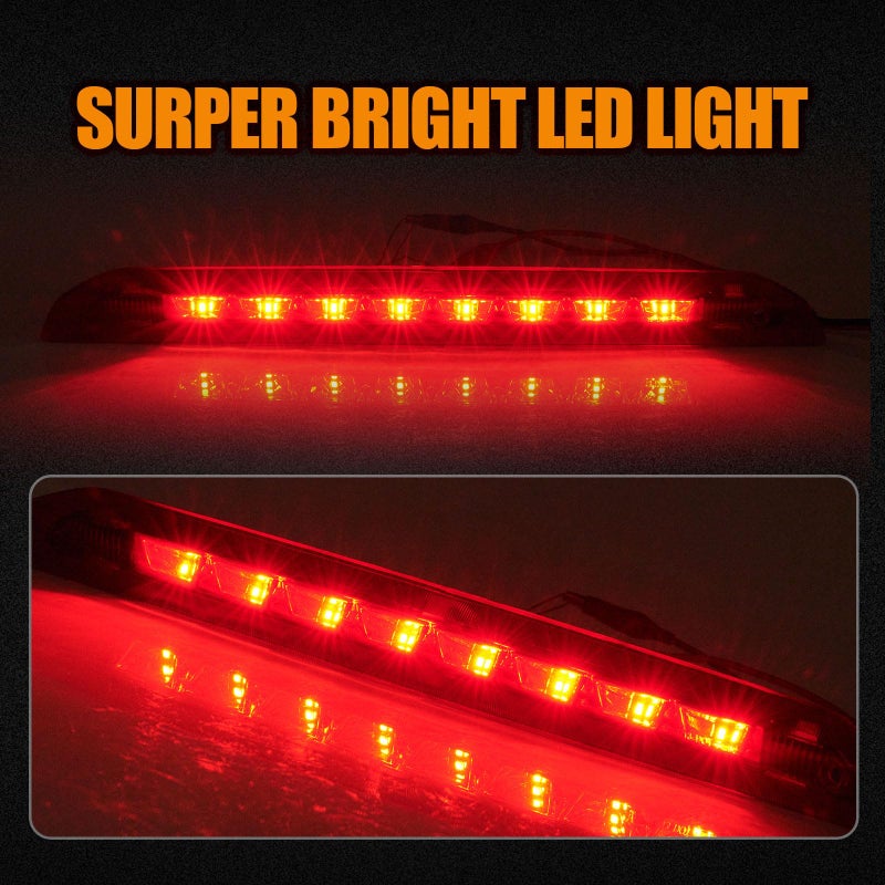 Cxdar Third 3rd Brake Light LED for 2013-2018 Ford Escape, High Mount Rear Brake Lights Assembly for 13-18 Escape, Waterproof Center Cab Lamp Stop Light (Red) - Image 2