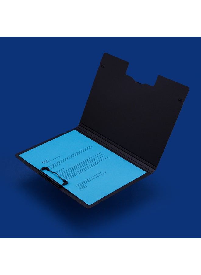 Fizz Fiz A4 Thick Hard Horizontal Folding Clipboard/doent Folder/organizer Pad/writing Pad/organizer For Office Supplies, Navy Blue A6382 - Image 5