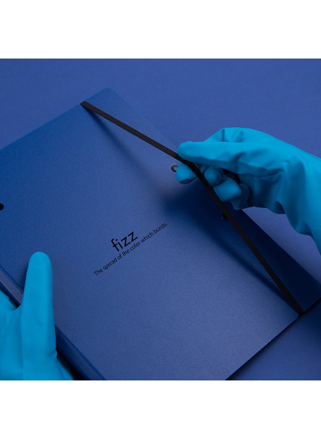 Fizz Fiz A4 Thick Hard Horizontal Folding Clipboard/doent Folder/organizer Pad/writing Pad/organizer For Office Supplies, Navy Blue A6382 - Image 2