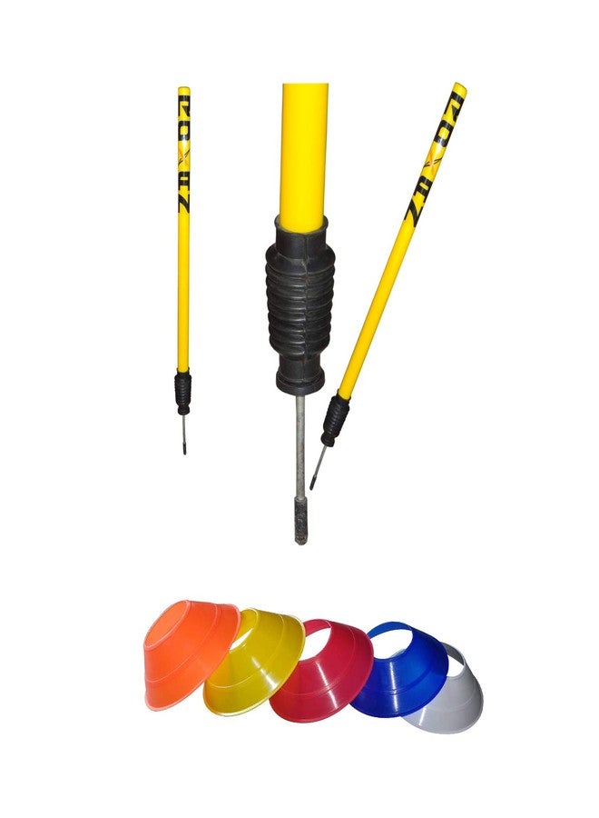 ROXAN Cricket Target Stump & Mini Saucer Cones - 20 | Bowling Practice Stump - Image 1