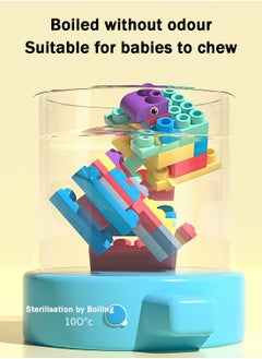 Arabest Soft and Safe Building Blocks Toys, 50 Pcs Build Blocks Sensory Toys Sets, Educational Infant Blocks Kit for Toddlers Baby  - Image 3