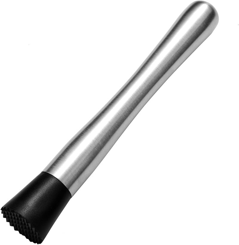 datsto 10 Inch Stainless Steel Muddler for Cocktails, Long Handle Durable Material, Bar Tool for Making Mojito and Fruit Drinks - Image 1