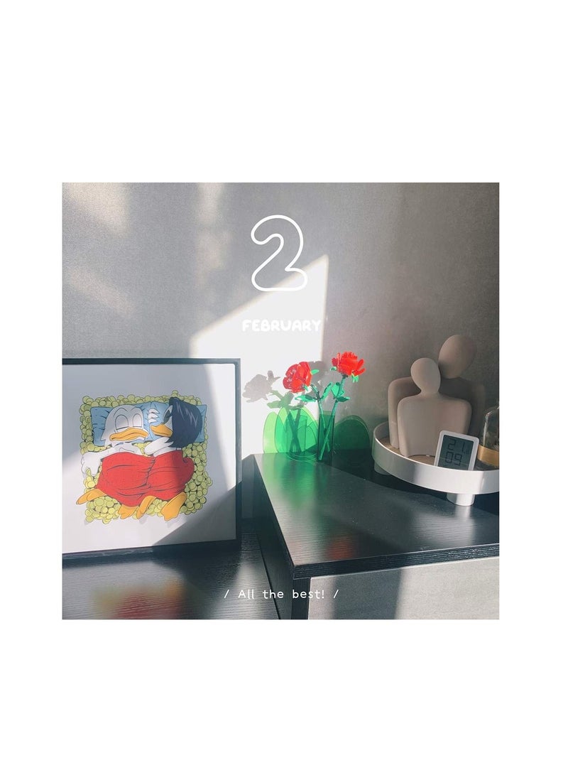 SYOSI Flower Vase, Acrylic Vases, Green Ins Style Floral Arrangement Green Leaf, for Wedding Centerpieces, Home Decorations, Office Ornaments  - Image 5