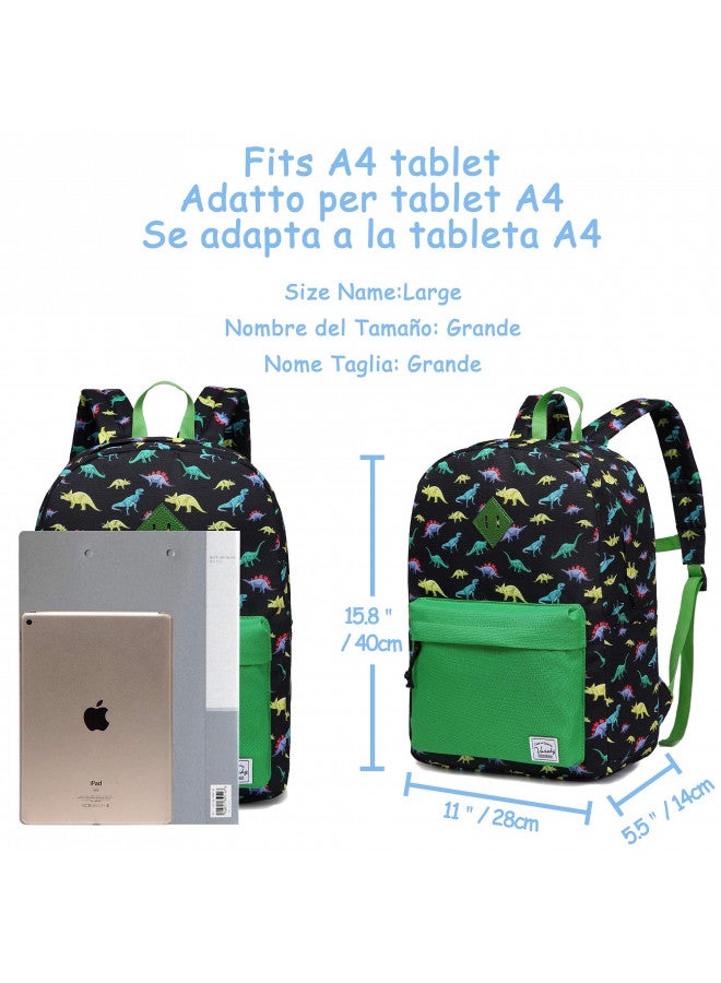 VASCHY Preschool Toddler Backpack, Little Kid Small Backpacks for Nursery School Children Boys and Girls with Chest Strap in Cute Dinosaur - Image 2