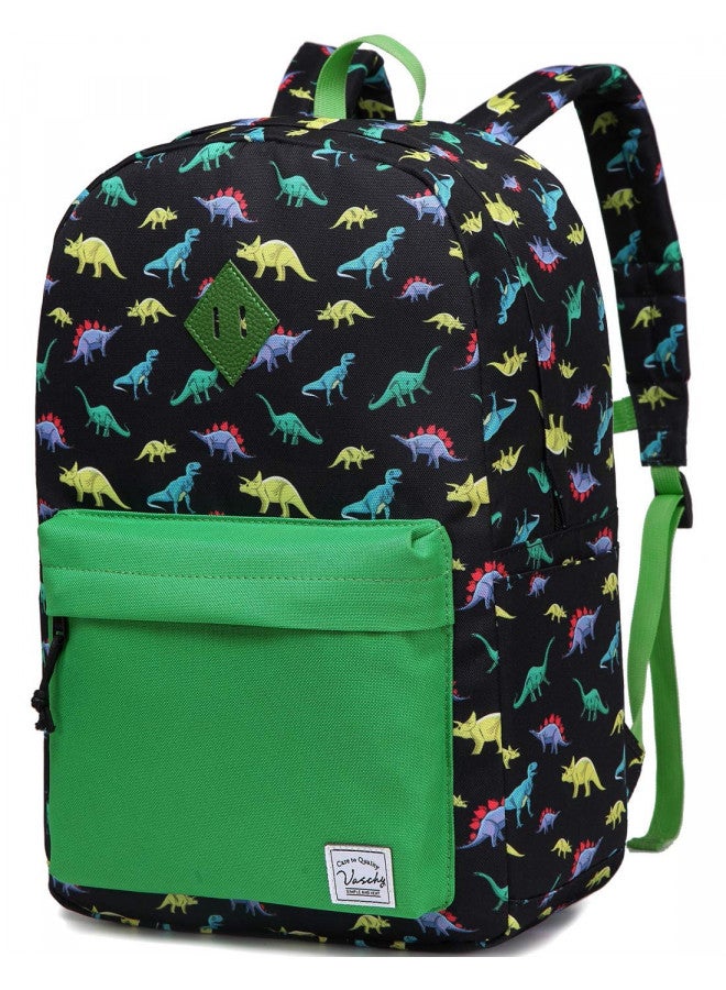 VASCHY Preschool Toddler Backpack, Little Kid Small Backpacks for Nursery School Children Boys and Girls with Chest Strap in Cute Dinosaur - Image 1