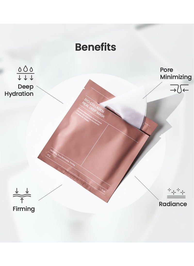 BIODANCE - 2-PACK BIODANCE Bio-Collagen Real Deep Mask, Hydrating Overnight Hydrogel Mask, Pore Minimizing, Elasticity Improvement, 34gx4pcsx2 - Image 1