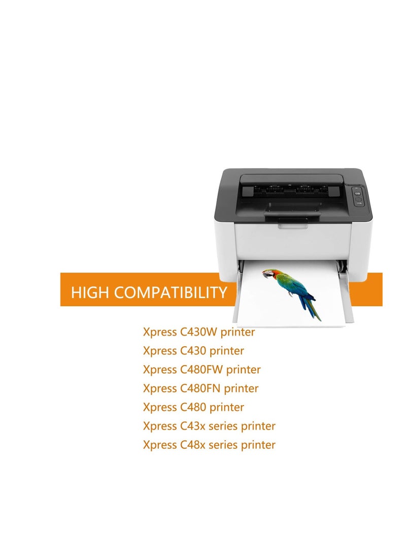 Terabyte CLT-404 compatible toner cartridge for Samsung CLT-404 CLT-K404S CLT-C404S CLT-M404S CLT-Y404S use with Xpress C430W C430FW C480FW SL-C430W SL-C480W SL-C480FN C480 C43x C48x printer (4 pieces) - Image 4