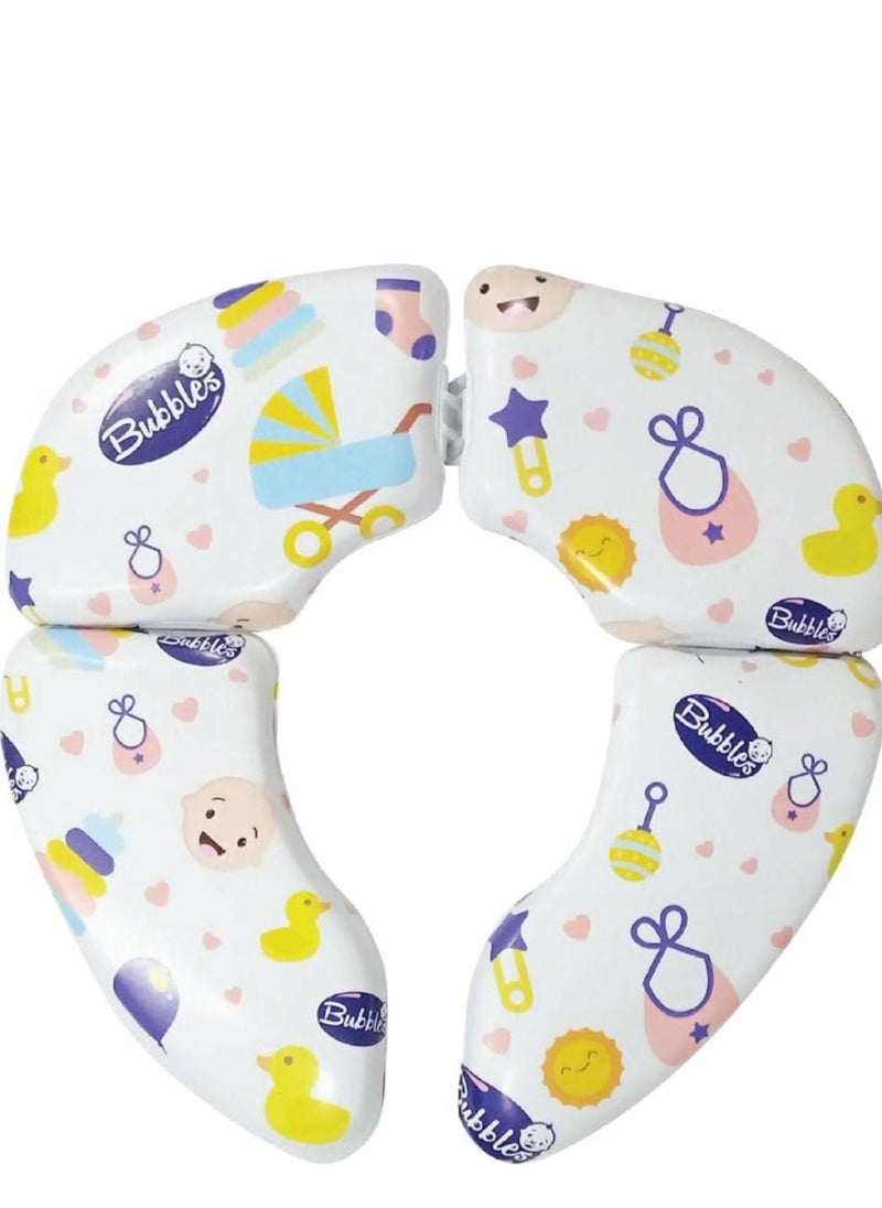 Bubbles - baby toilet potty safari Easy to fold and store Comfortable for your baby Stylish design Multi-color Easy to clean before and after use. Can be folded and put in the suitcase - Image 1