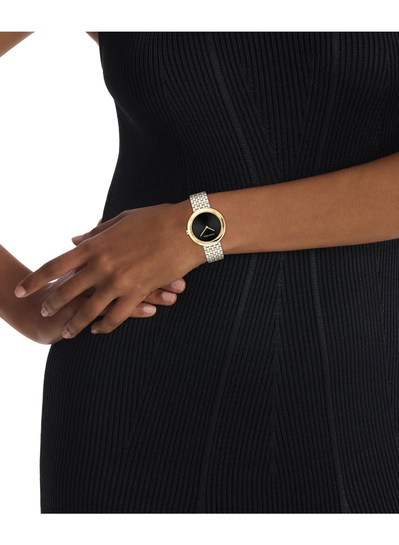 CALVIN KLEIN ساعة يد نسائية أنالوج دائرية بحالة سوداء - 25100071 - Image 3