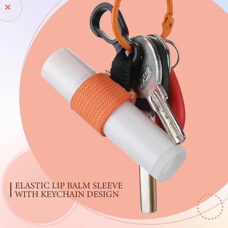 حاملات بلسم الشفاه المصغرة من Shinylin (24 قطعة)، عبارة عن مشابك مرنة يمكن استخدامها لحمل بلسم الشفاه أو أحمر الشفاه أو ملمع الشفاه، وتناسب محافظ الأموال أو المفاتيح. - Image 3