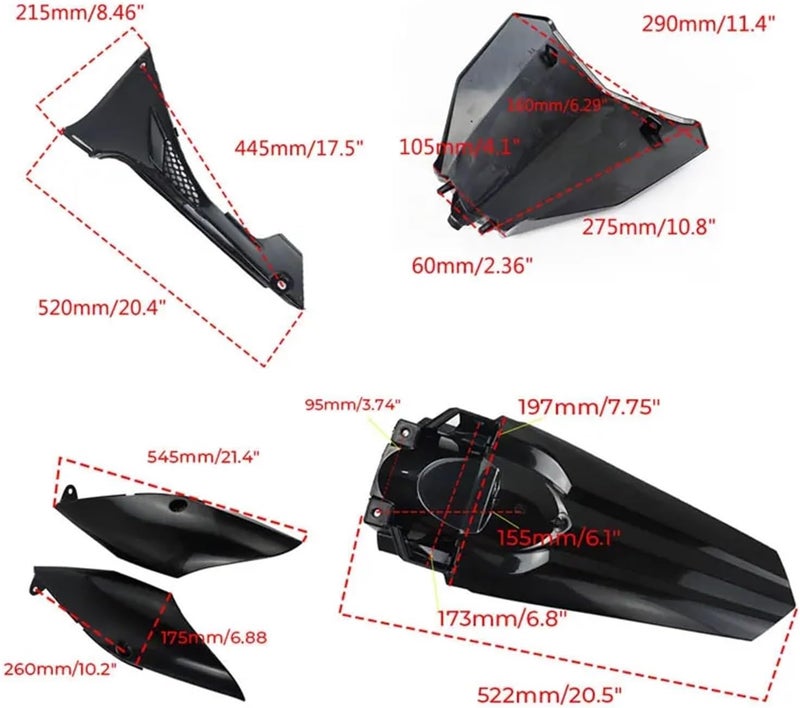 Wivplex Pit Dirt Bike Fairing Kit for Kayo T2 T4 - Image 4