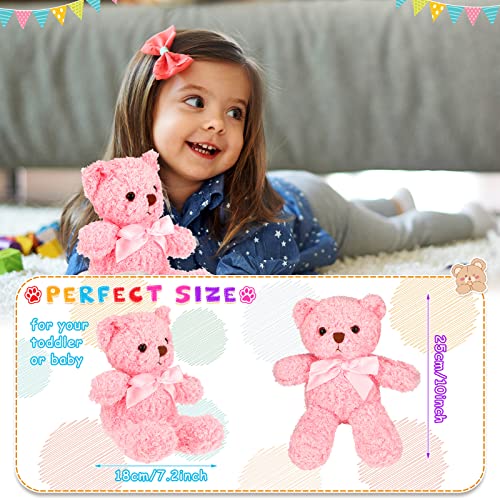 Zomiboo 7 Packs Plush Bear Stuffed Animals Plush Soft Cute Stuffed Dolls Birthday Party DecorationsBright Colors - Image 5