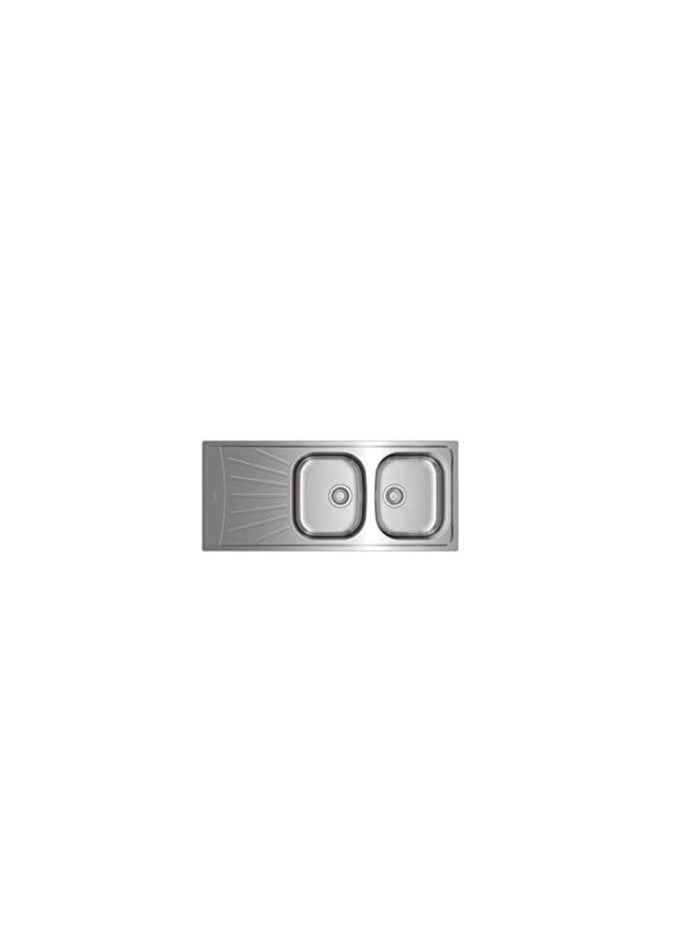TEKA - Teka STARBRIGHT 80 E-XN 2B 1D Inset reversible sink with matt finish in 80 cm - Image 1