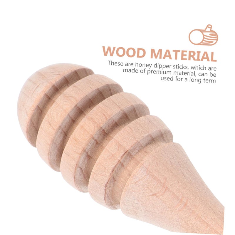 2pcs Reusable Honey Stirring Sticks with Comfortable Handle for Tea Syrup Jam and Desserts Kitchen Utensils - Image 4