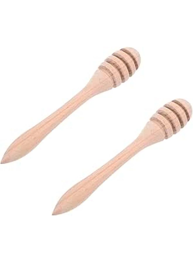2pcs Reusable Honey Stirring Sticks with Comfortable Handle for Tea Syrup Jam and Desserts Kitchen Utensils - Image 1