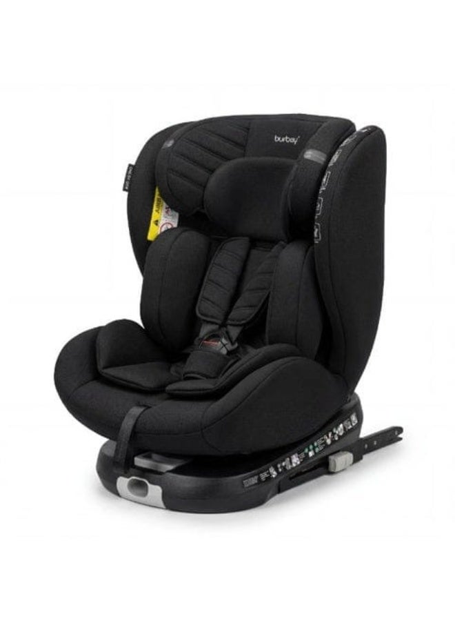 Burbay Stage 2 Luxury Multi-Level Baby Car Seat with Isofix, 5-Point Harness, and 360° Rotation (Car Seat) - Image 4