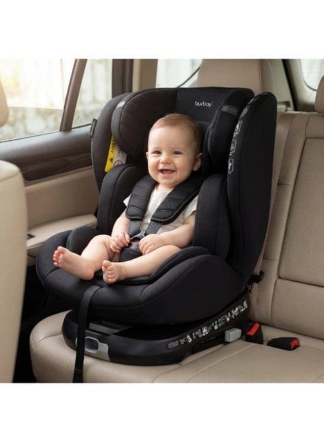 Burbay Stage 2 Luxury Multi-Level Baby Car Seat with Isofix, 5-Point Harness, and 360° Rotation (Car Seat) - Image 1