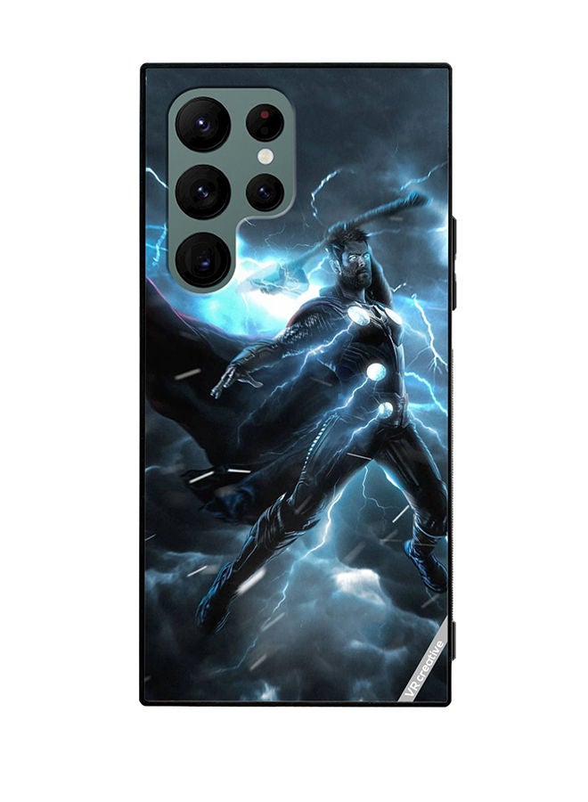 VR CREATIVE Protective Case Cover For Samsung Galaxy S22 Ultra 5G Thor Lgiht Design Multicolour - Image 1