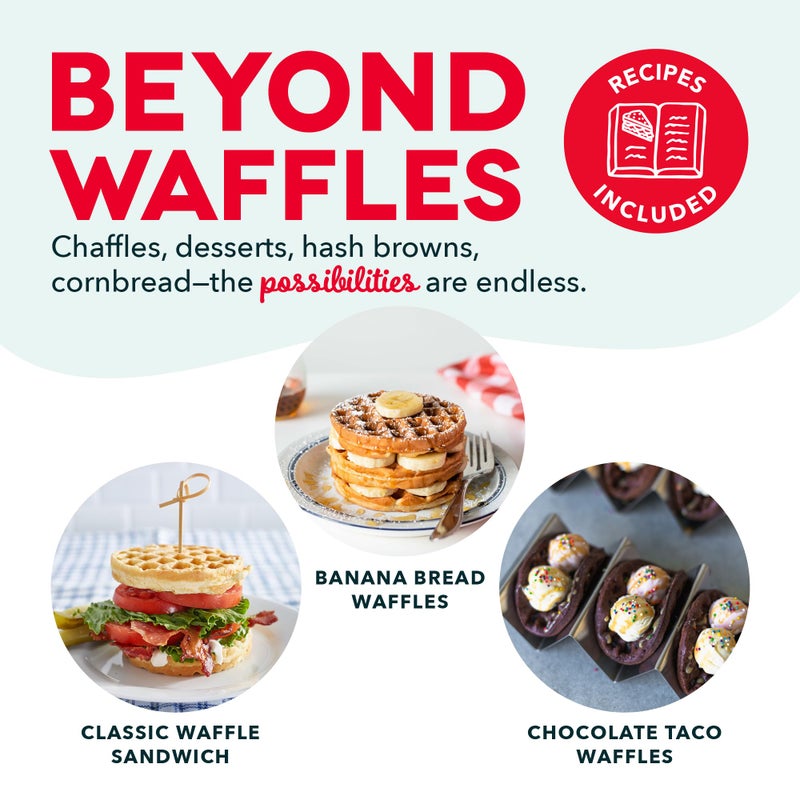 Dash Mini Waffle Maker- Compact Electric Iron for Creative Homemade Treats - Nonstick Surface - Easy-to-Clean - Perfect for Kids & Families - Aqua - Image 5