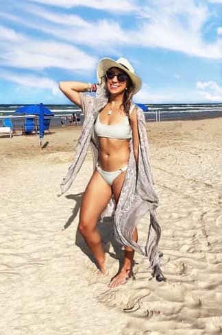 Breezy Lane غطاء شاطئي نسائي من بريزي لين للسباحة، أغطية ملابس السباحة لقضاء العطلات، كيمونو صيفي، كاردigan، ملابس منتجع - Image 2