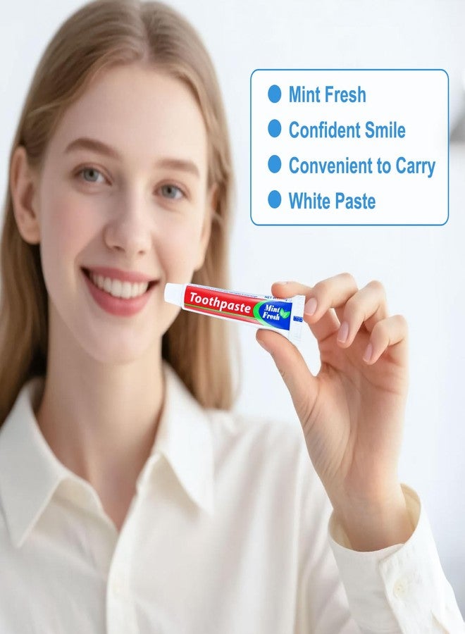 Zhjianup 30 Tubes Bulk Travel Size Mini Toothpaste, 0.35 oz Disposable Mint Flavor Pocket Teeth Paste Small Essential Toothpaste for Travel, Home/Hotel/Guests/Charity/Homeless/Camping Oral Care (Single Use - Image 5