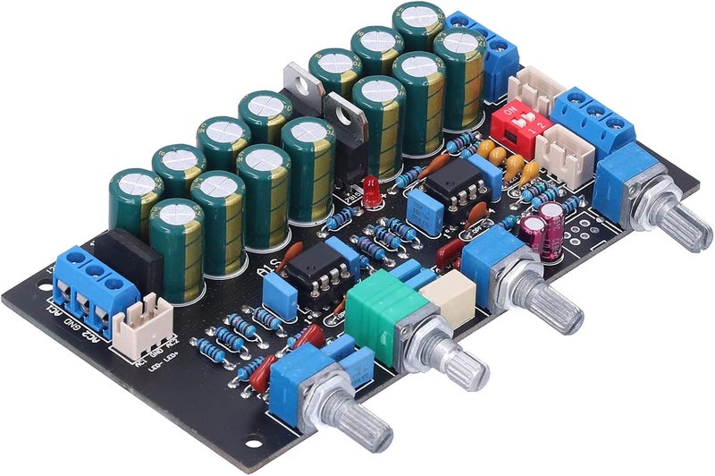 Tone Board Preamp Amplifier Parts with Magnification Switch, AC 12V - 18V, PCB Material - Fully Enclosed Potentiometer, Op Amp Socket Upgradeable, for Audio - Image 4