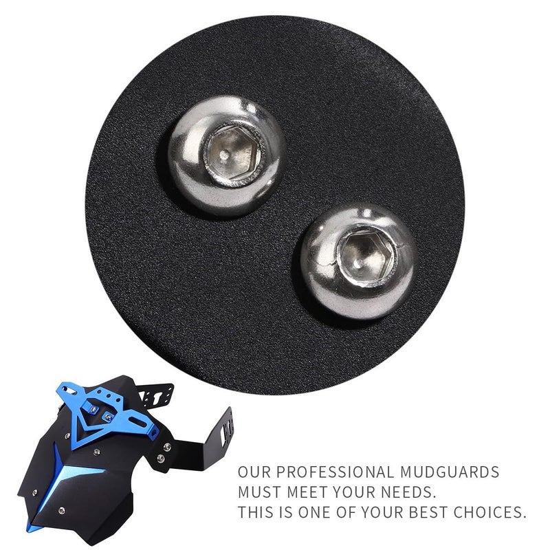 Motorcycle Aluminum Alloy Front And Rear Splash Guard Mudguard For Dirt Protection Easy Installation Off-Road And Street Riding Black - Image 3