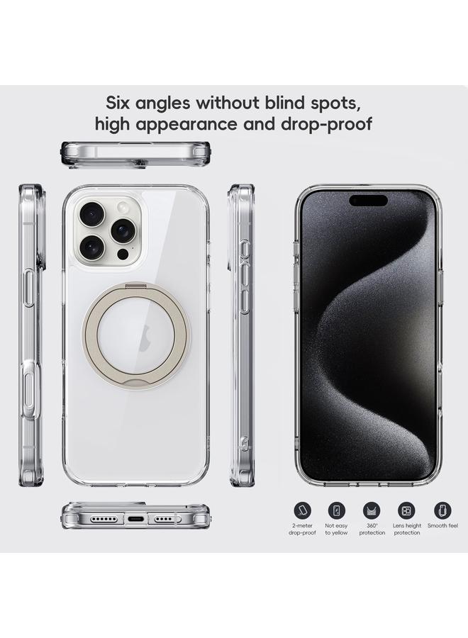 اس-توب جراب هاتف iPhone 16 شفاف للغاية مزود بحامل مغناطيسي MagSafe - Image 3