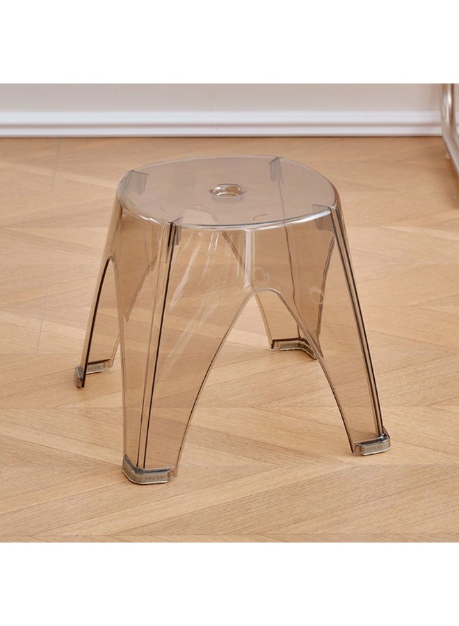 DANUBE HOME Cosco Stool Light Weight Single Backless Chair PET Material Modern Design 1 Seater Chair For Living Room Dining Room Indoor Furniture L24.5xW24.5xH27.5cm