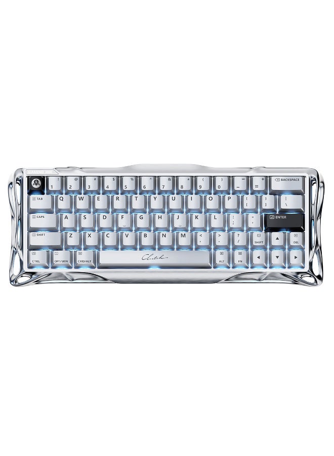 جرافا ستار لوحة مفاتيح الألعاب GravaStar Mercury V60 Pro بنسبة 60%، مفاتيح مغناطيسية بتأثير هال، معدل استجابة 8000Hz، إضاءة RGB خلفية، هيكل من الألمنيوم - Image 1