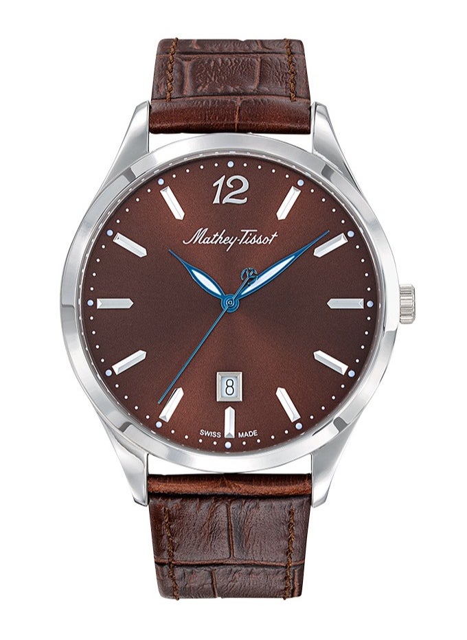 Urban Brown Dial Brown Leather Men's Watch H411AM 